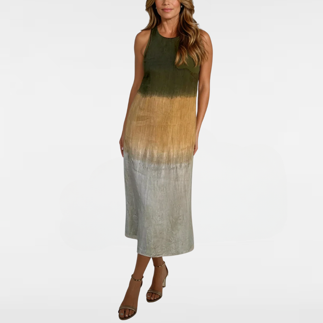 MAYA | SUNSET OMBRÉ MAXI DRESS 