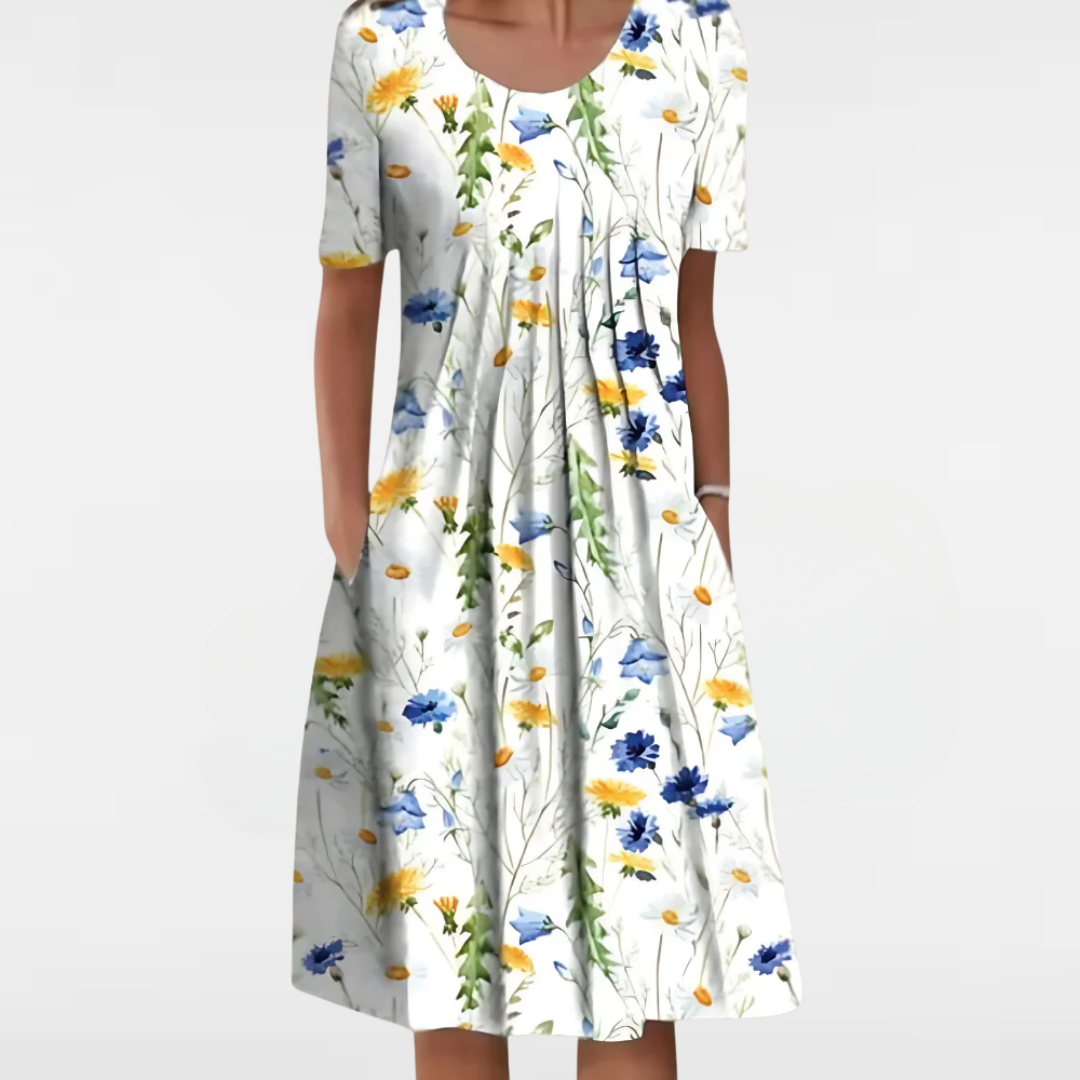 Evalisse | Flattering Midi Layered Dress 