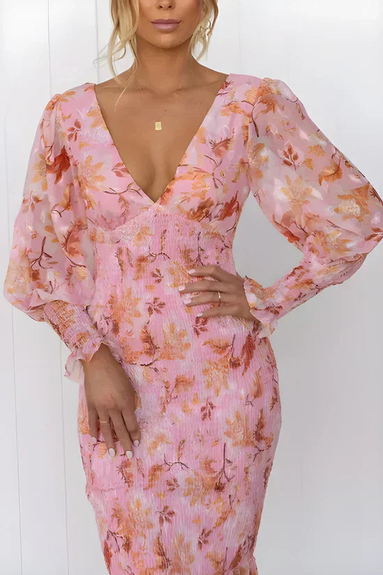 EDITH | ELEGANT FLORAL DRESS 