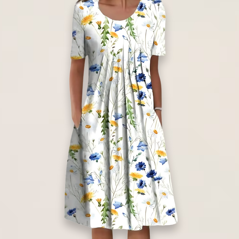 Evalisse | Flattering Midi Layered Dress 