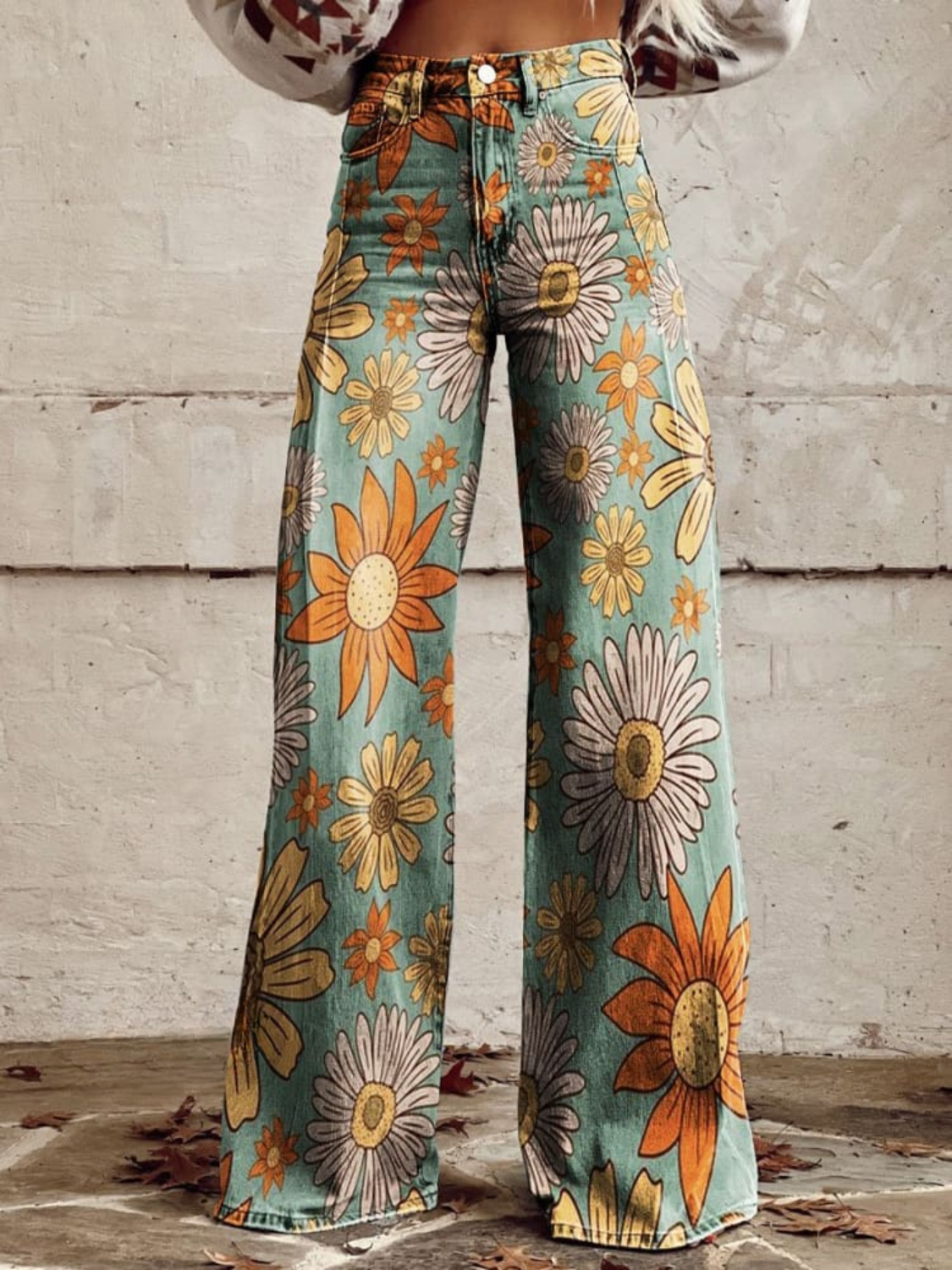 Floral Happiness | Vintage Flared Trousers
