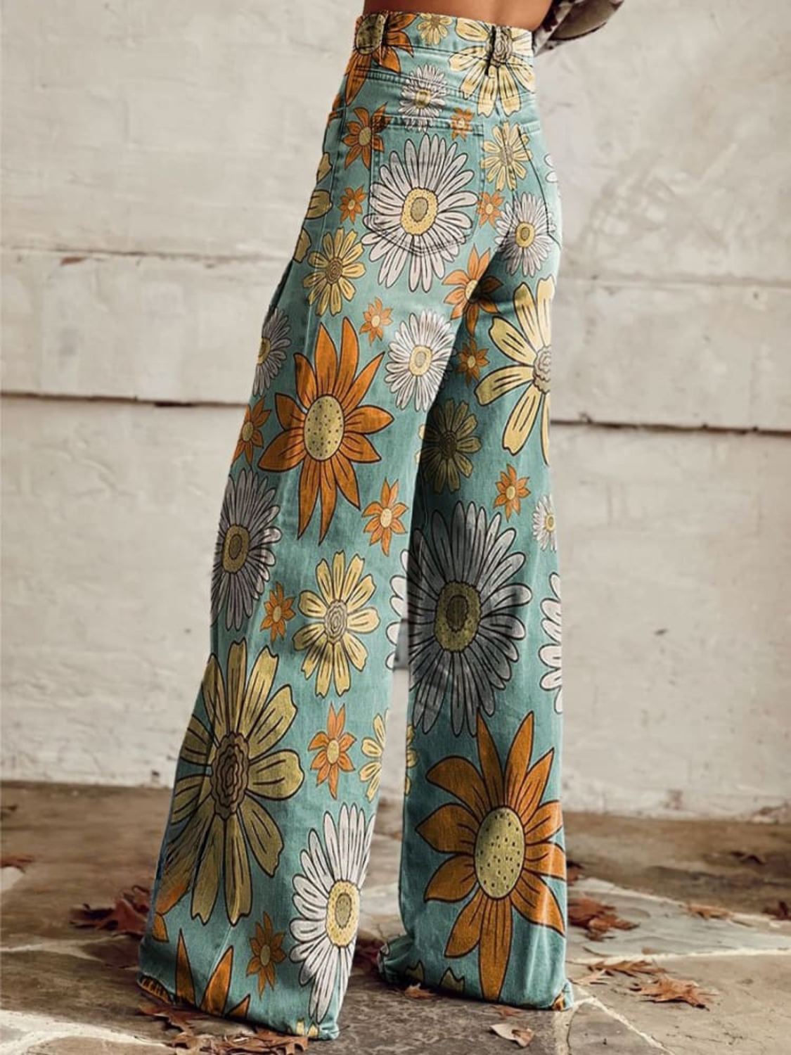Floral Happiness | Vintage Flared Trousers
