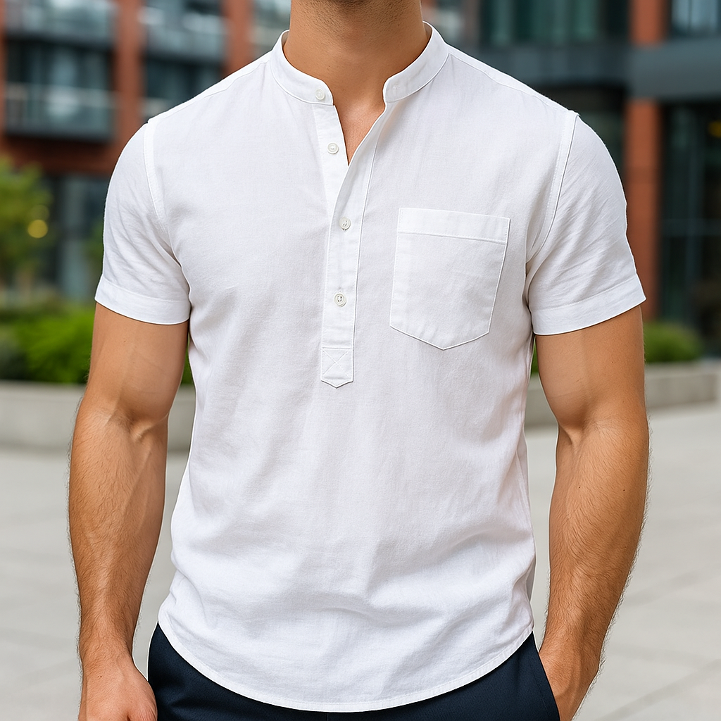 Nero™ - CLASSIC COTTON BLENDED SHIRT WITH EFFORTLESS STYLE