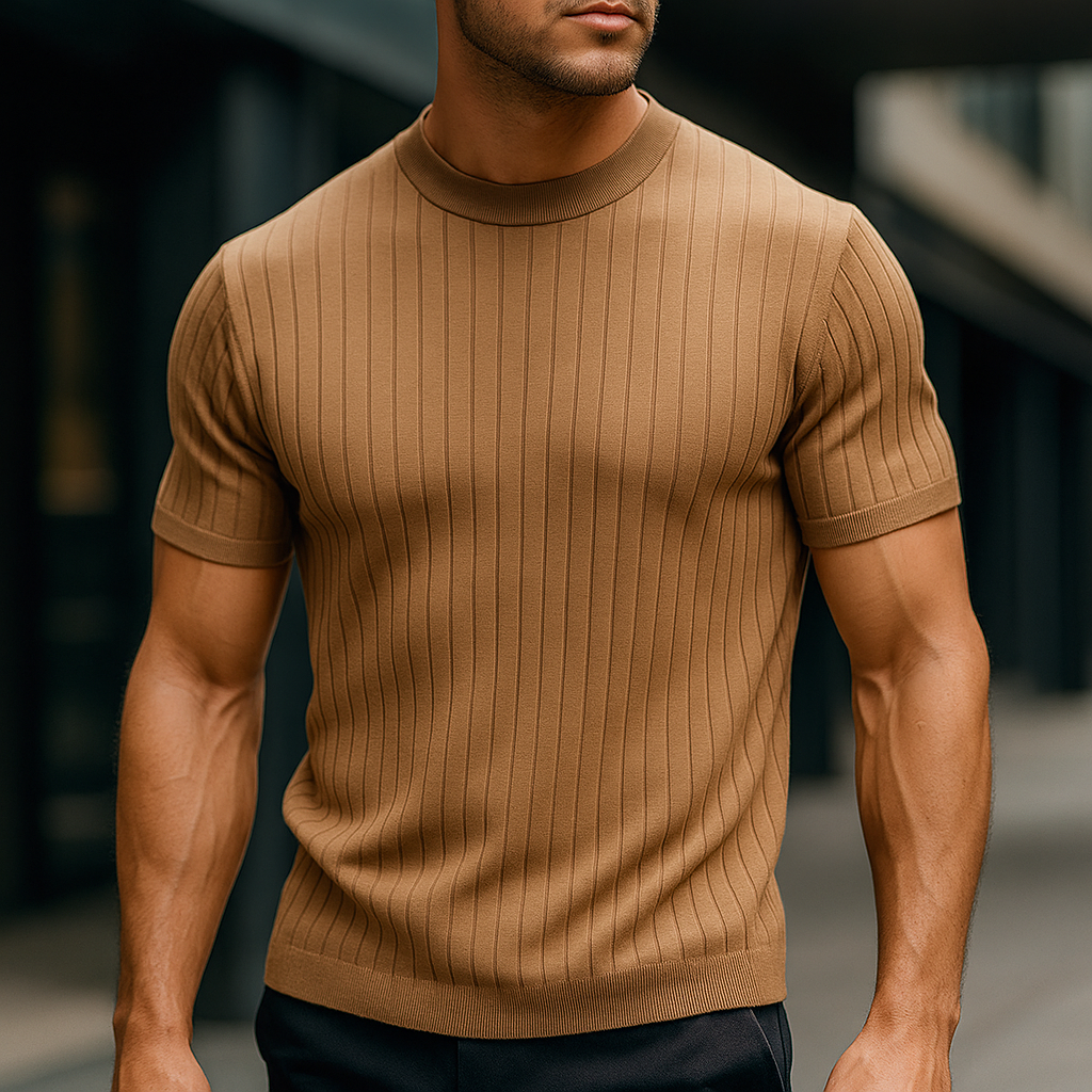 Striato™ - STRIPED COTTON BLEND SHIRT WITH A MODERN CUT