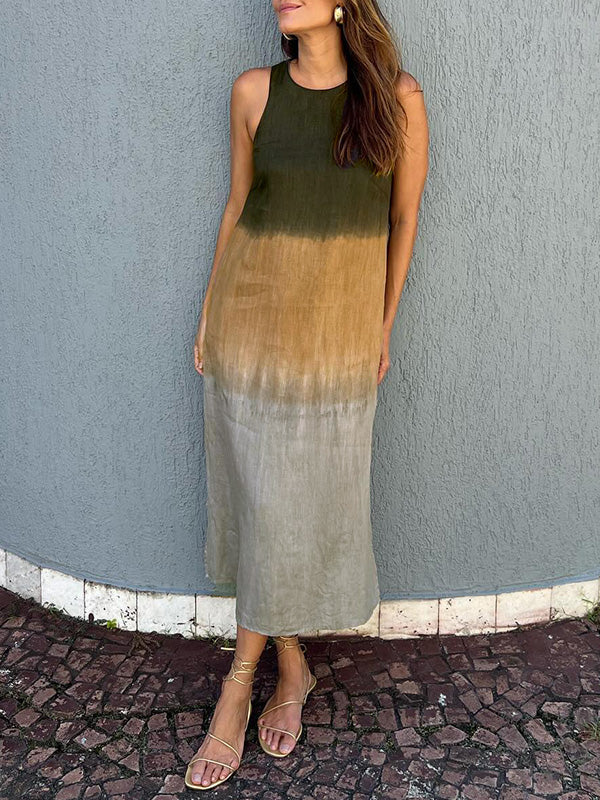 MAYA | SUNSET OMBRÉ MAXI DRESS 