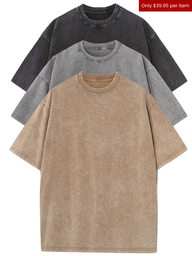 ESSENTIA™ - RELAXED COTTON TEE SET - (3 PACK)