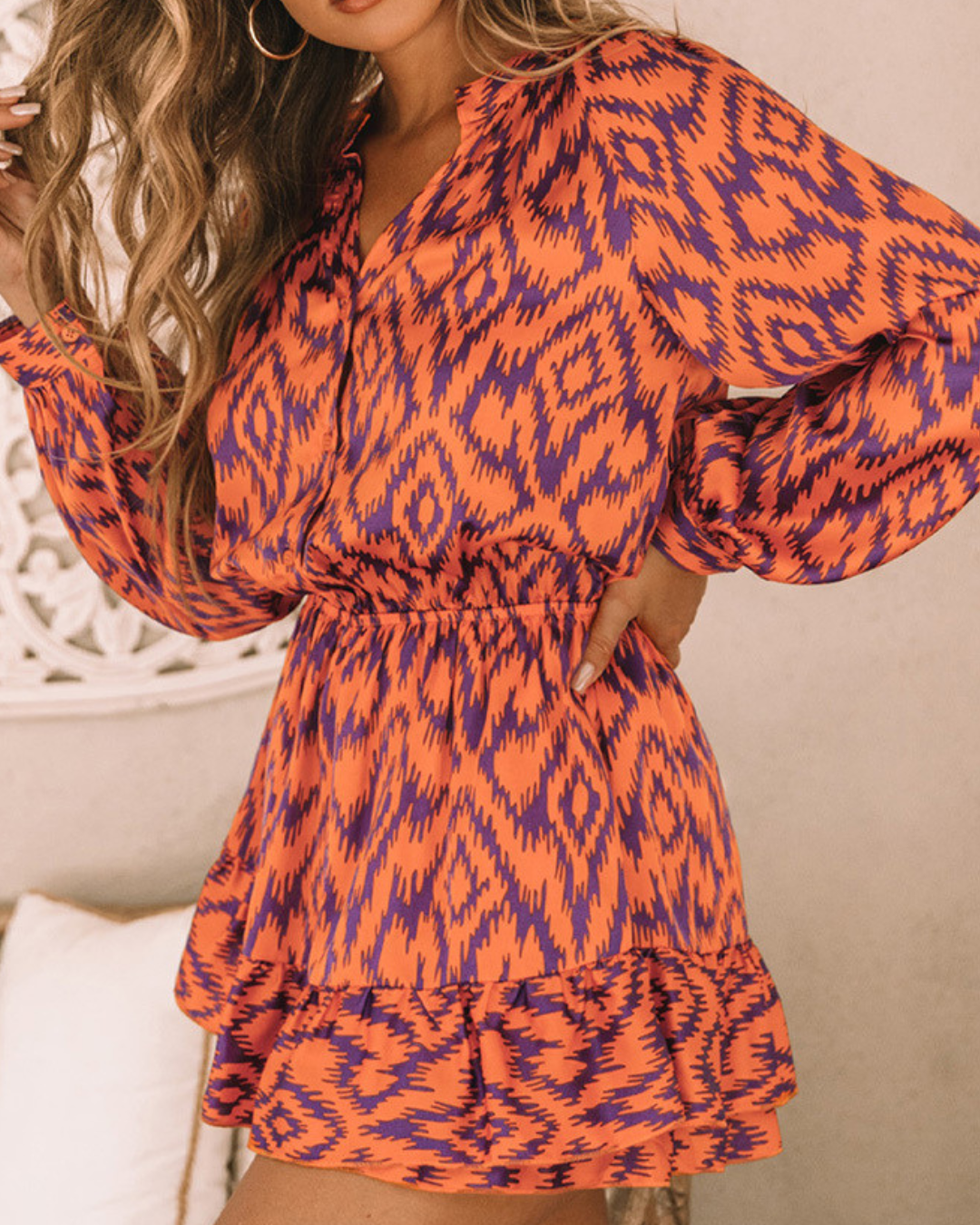 Blakely | Retro Aztec Glam - Midi Dress 