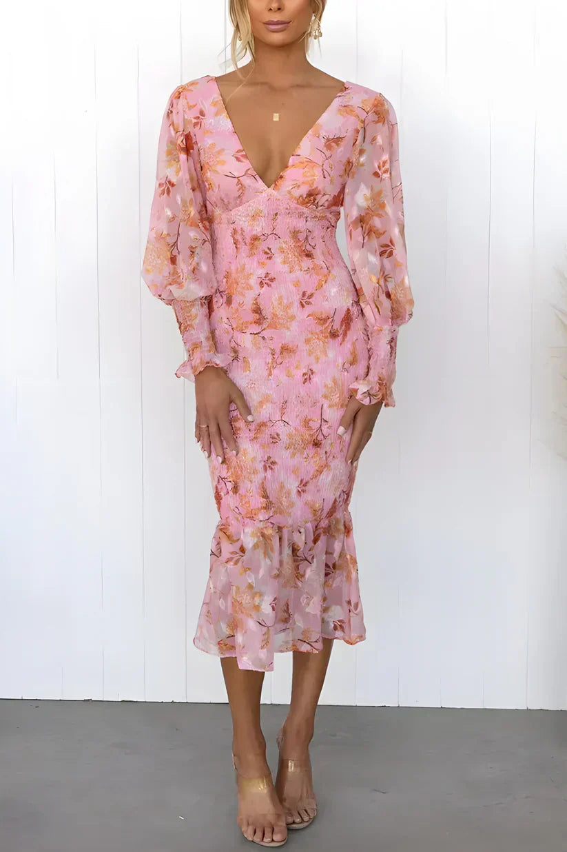 EDITH | ELEGANT FLORAL DRESS 