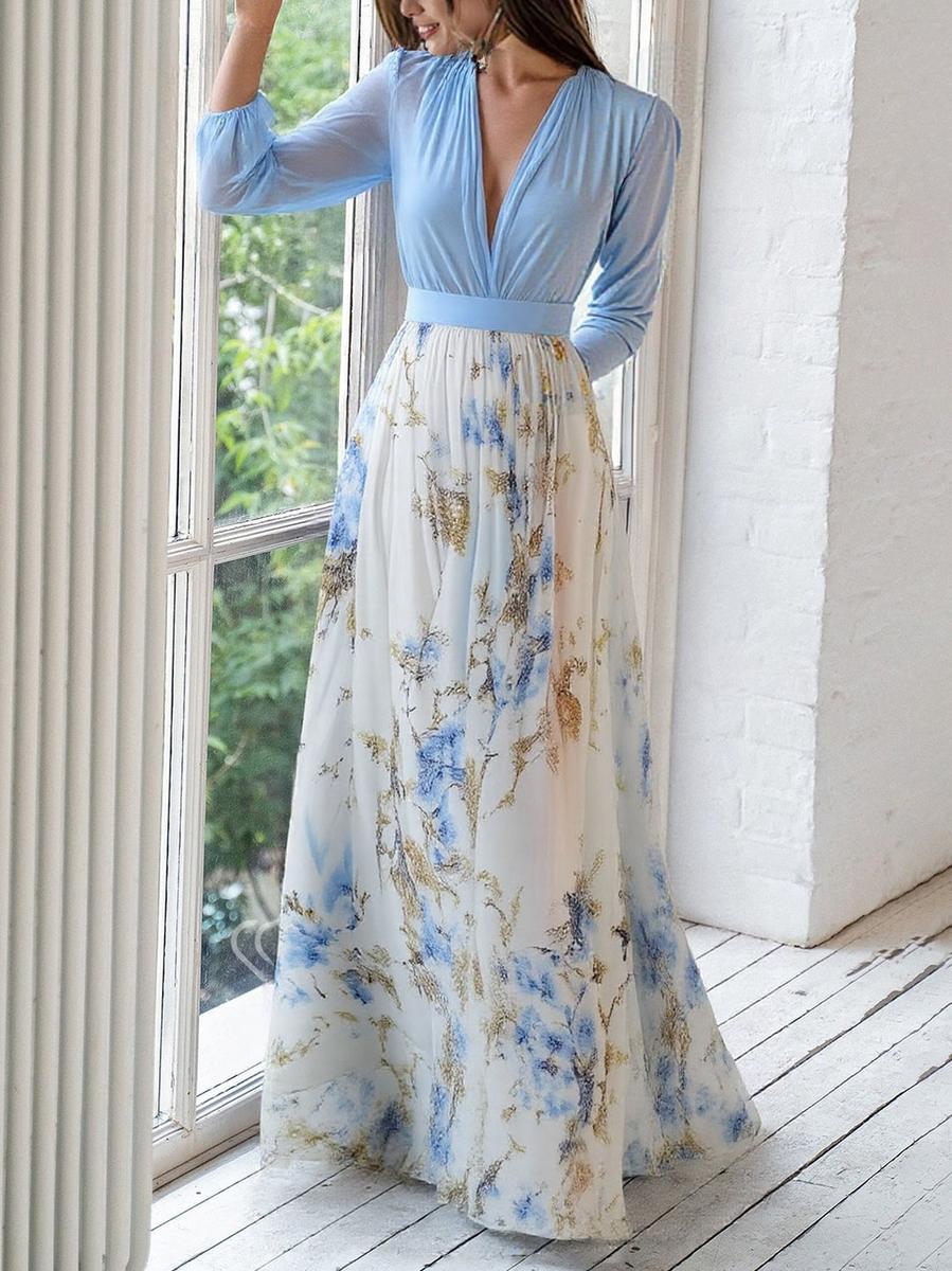 Clara | Stunning Floral Print Maxi Dress 