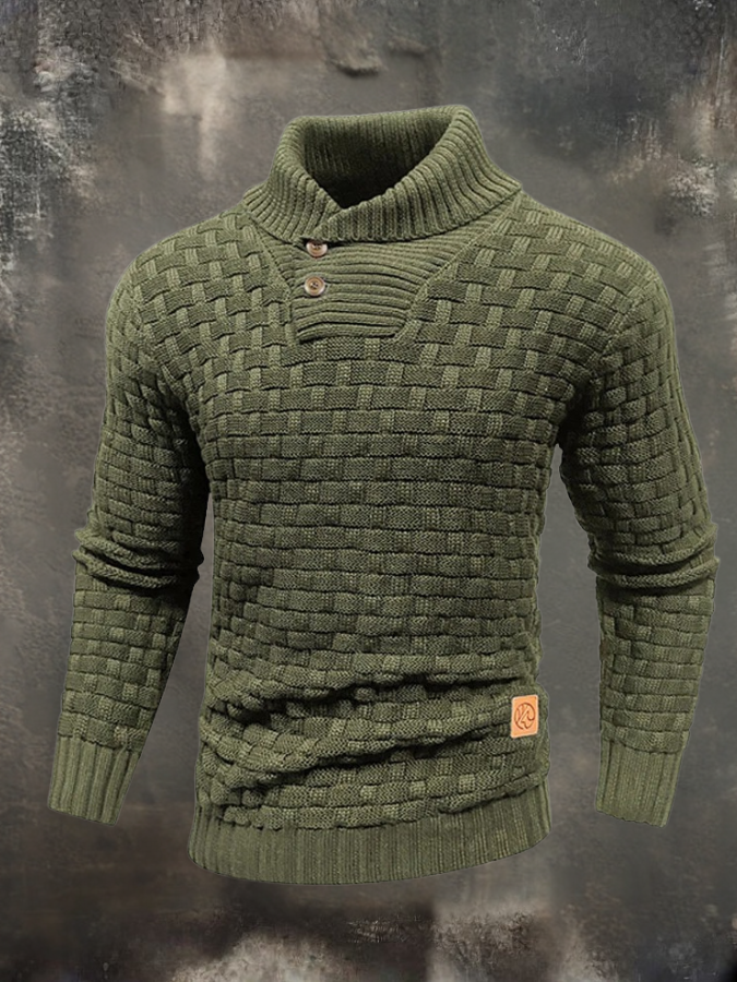 Elio | Structural Sweater with High Collar