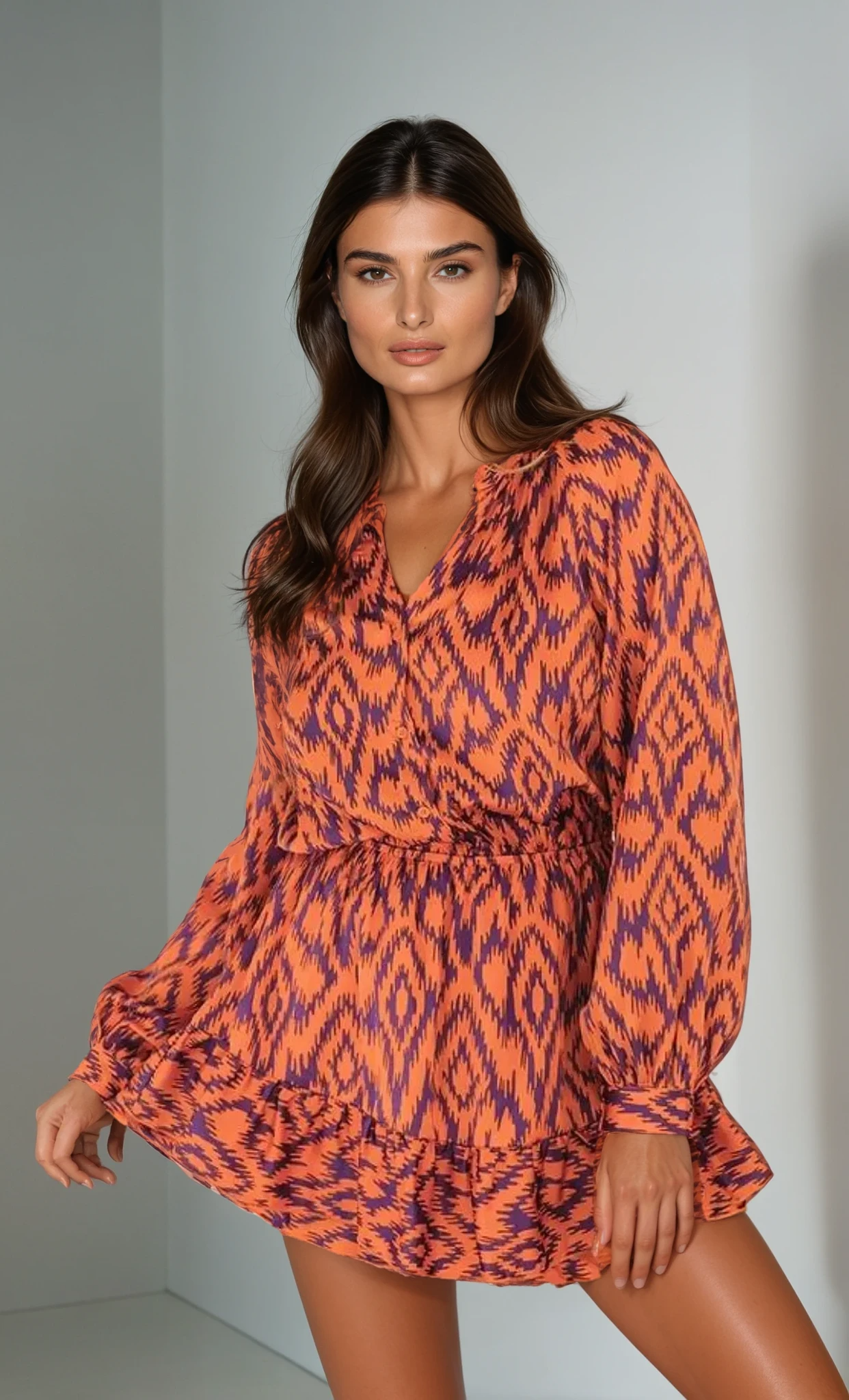 Blakely | Retro Aztec Glam - Midi Dress 