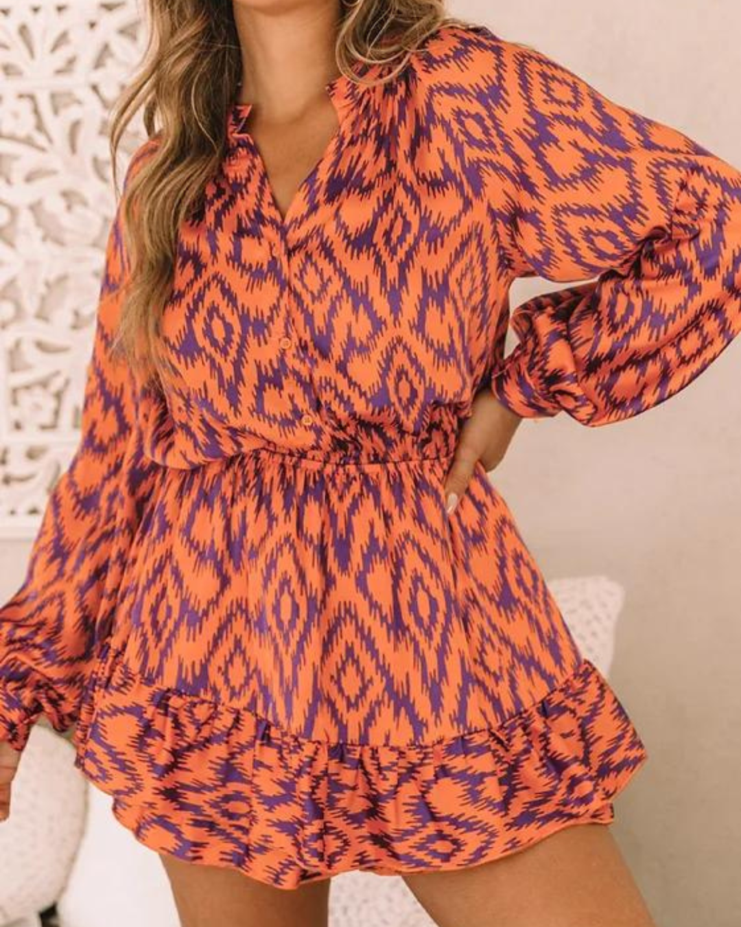 Blakely | Retro Aztec Glam - Midi Dress 