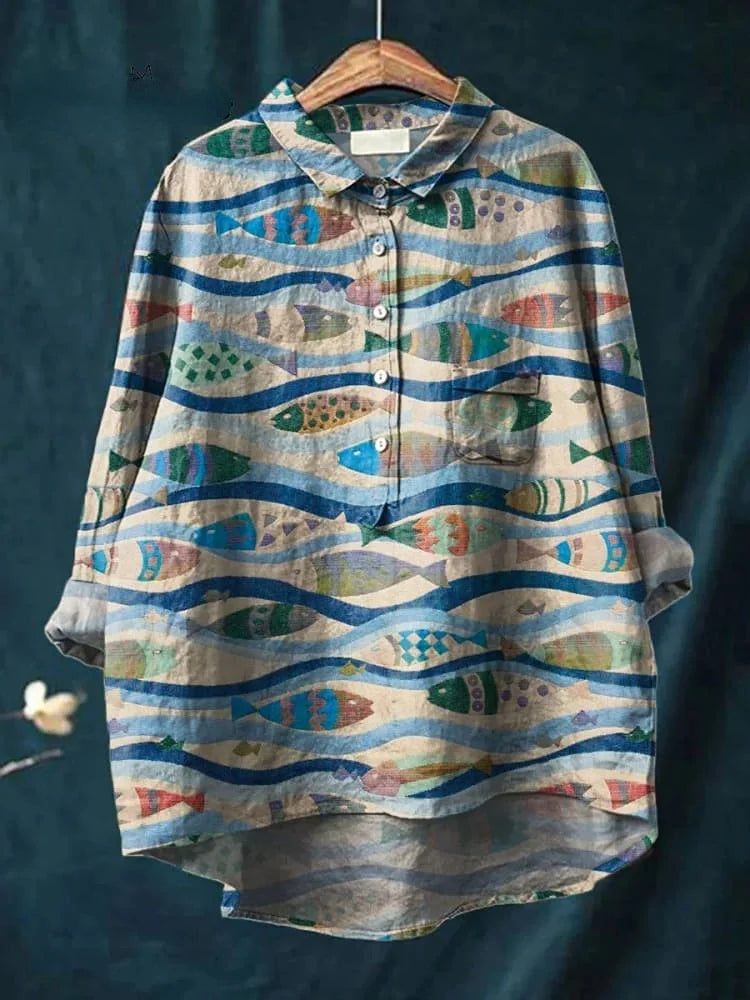 Darcy™ - Fish Art Shirt 