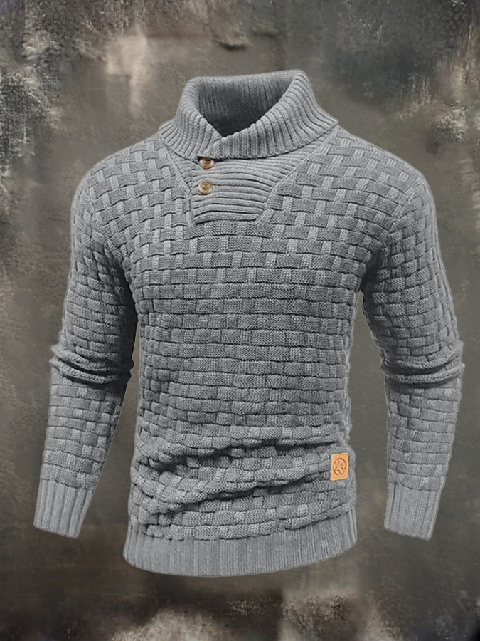 Elio | Structural Sweater with High Collar