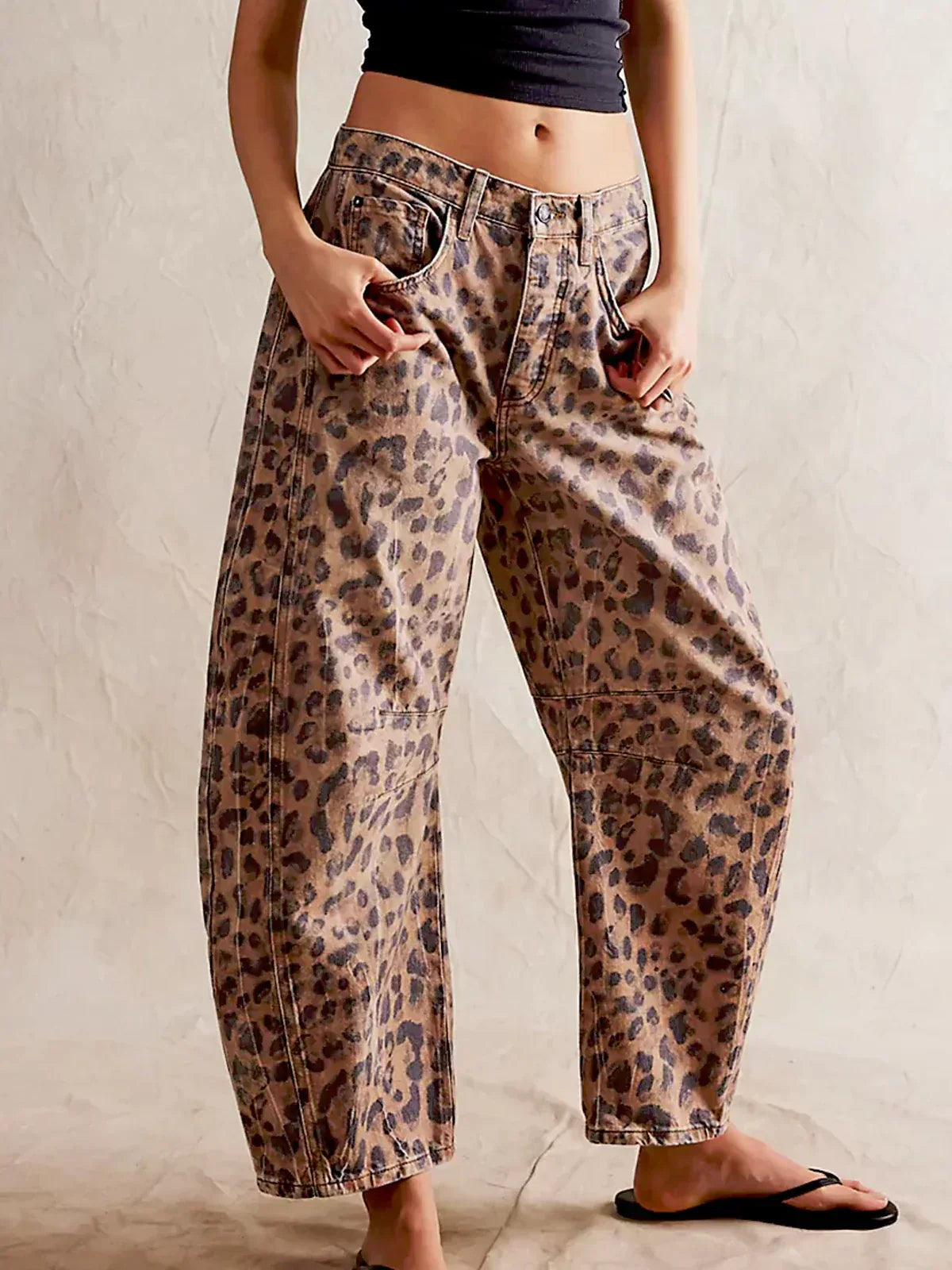 EDITH | COMFORTABLE LEOPARD TROUSERS