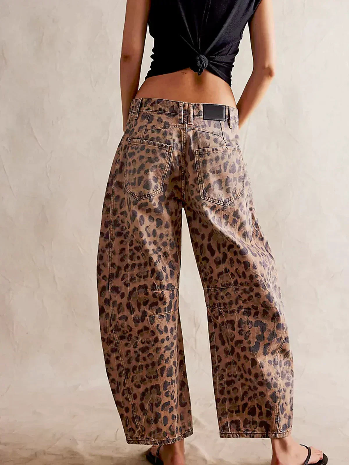 EDITH | COMFORTABLE LEOPARD TROUSERS