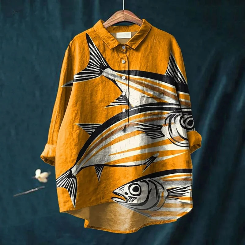 Darcy™ - Fish Art Shirt 