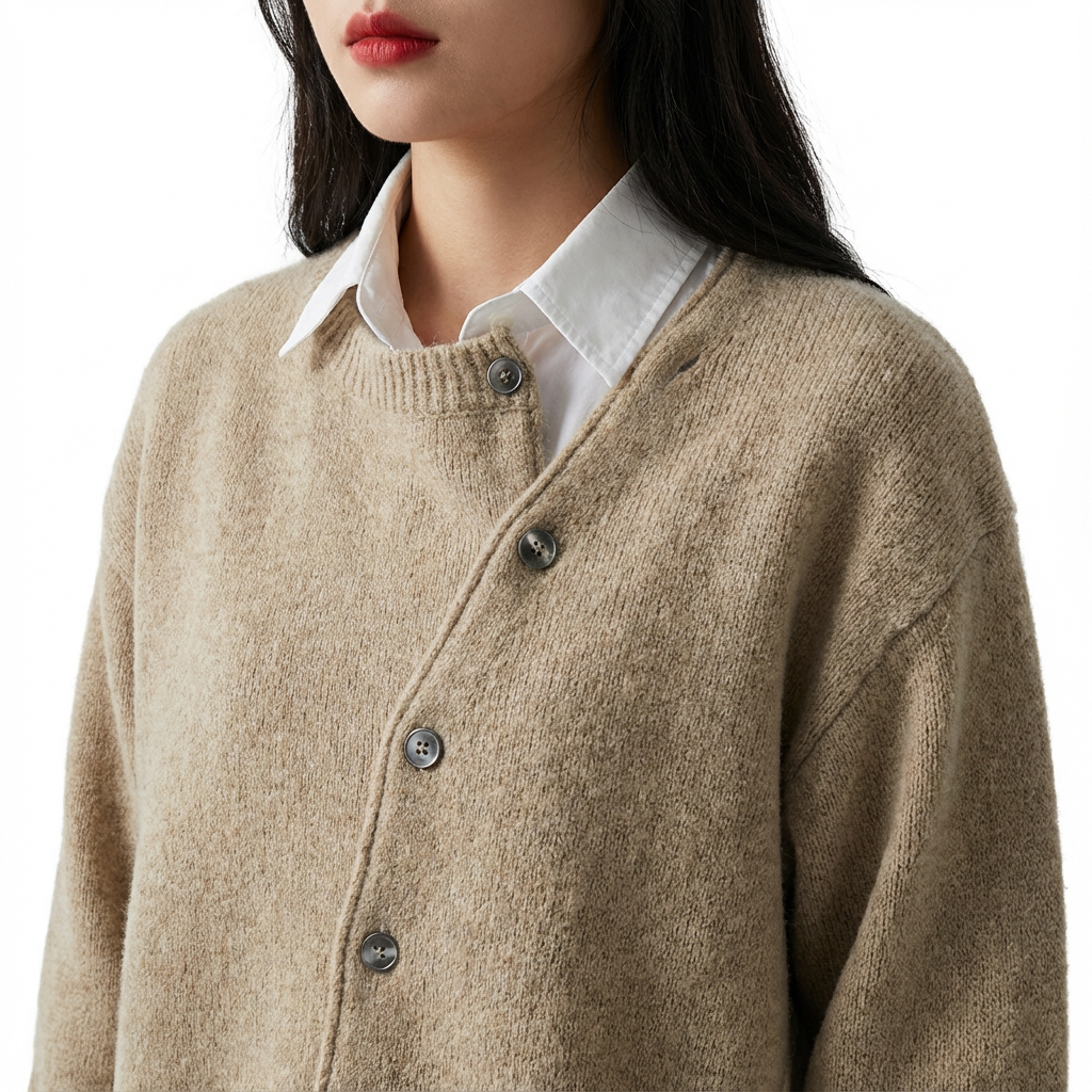 Campbell™ | Soft Sweater with Playful Button Closure Detail