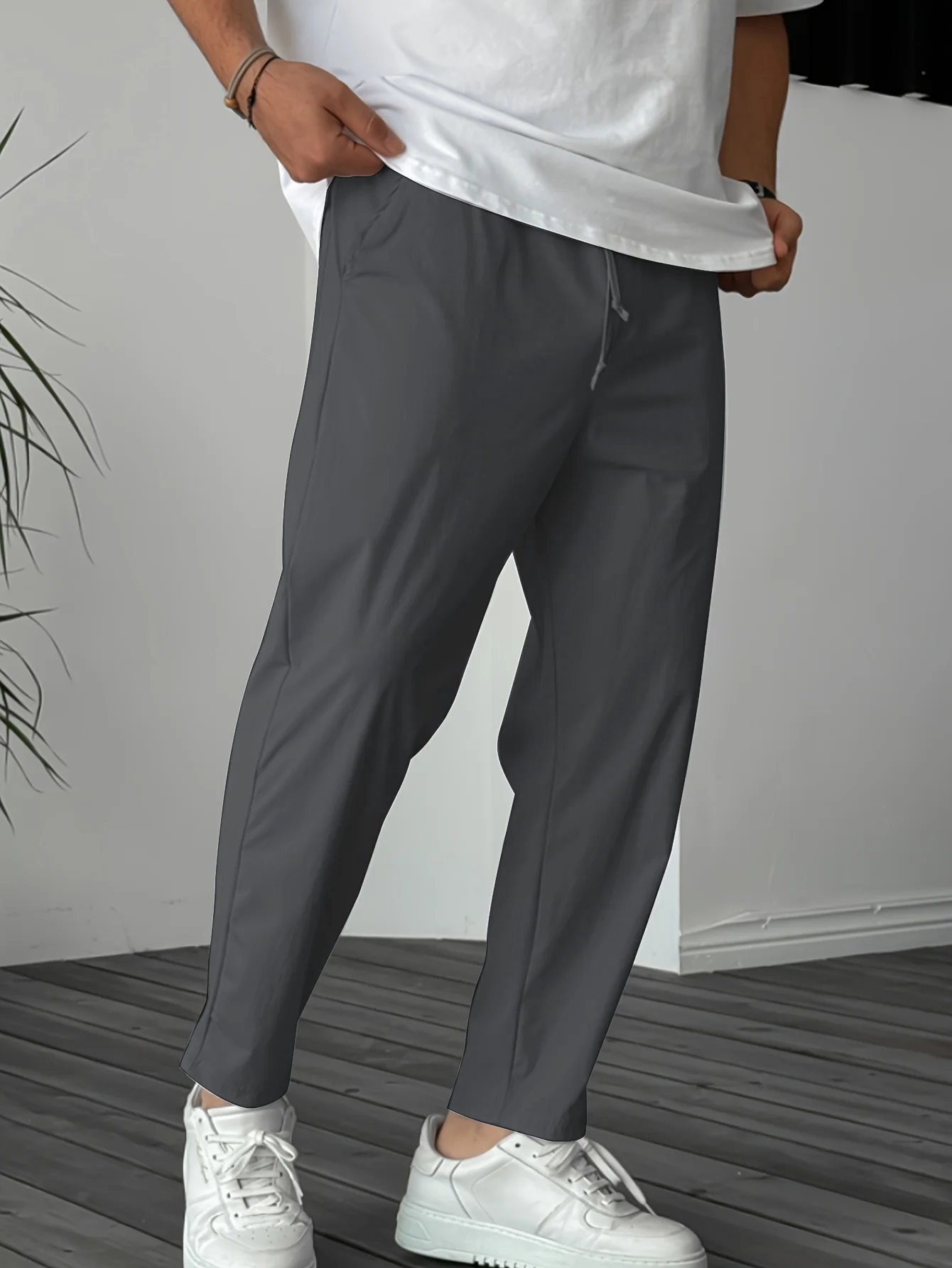 Essenza™ – TAPERED DRAWSTRING TROUSERS 