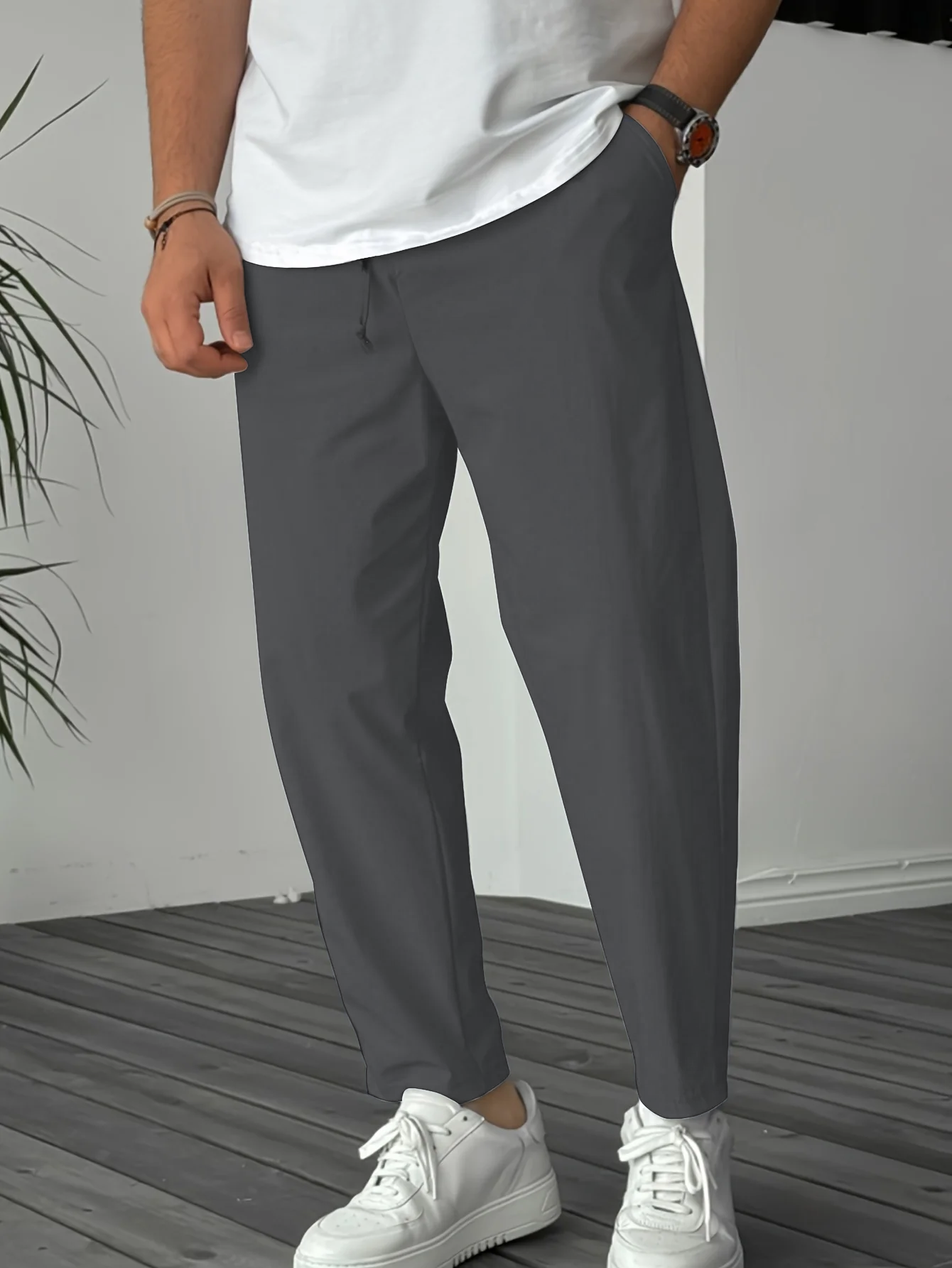 Essenza™ – TAPERED DRAWSTRING TROUSERS 