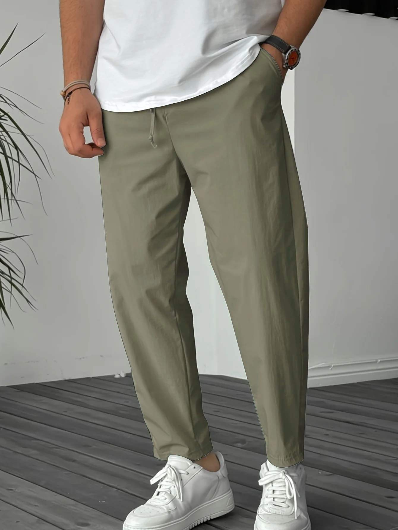 Essenza™ – TAPERED DRAWSTRING TROUSERS 