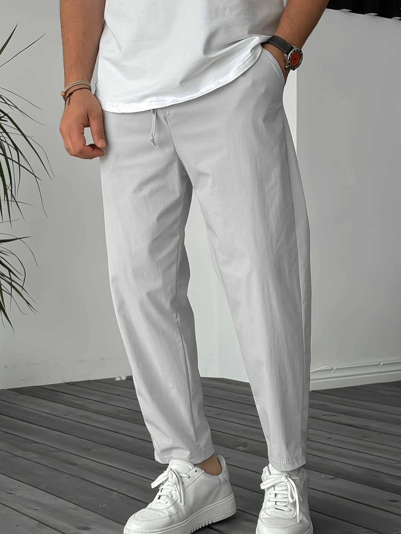 Essenza™ – TAPERED DRAWSTRING TROUSERS 