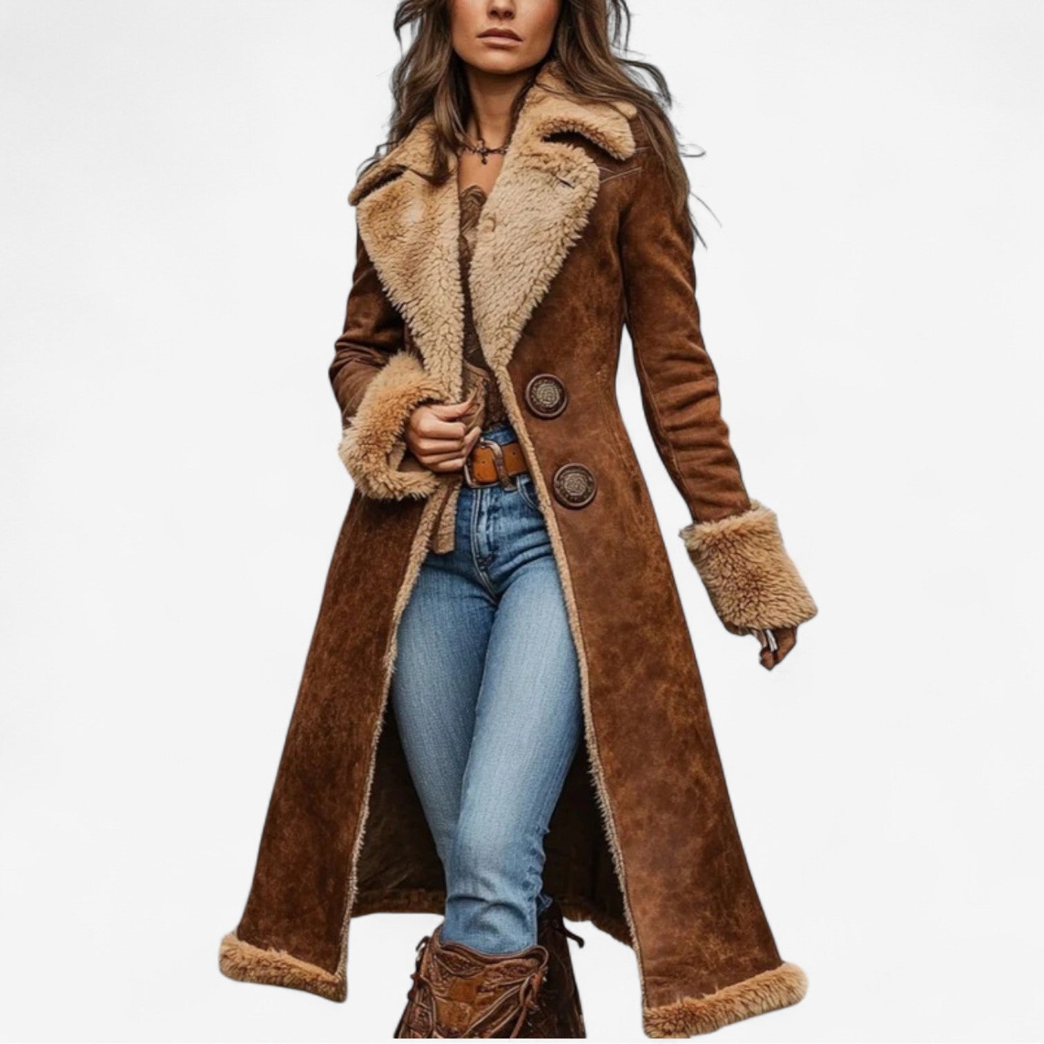 Campbell™ | Shearling Trench Coat