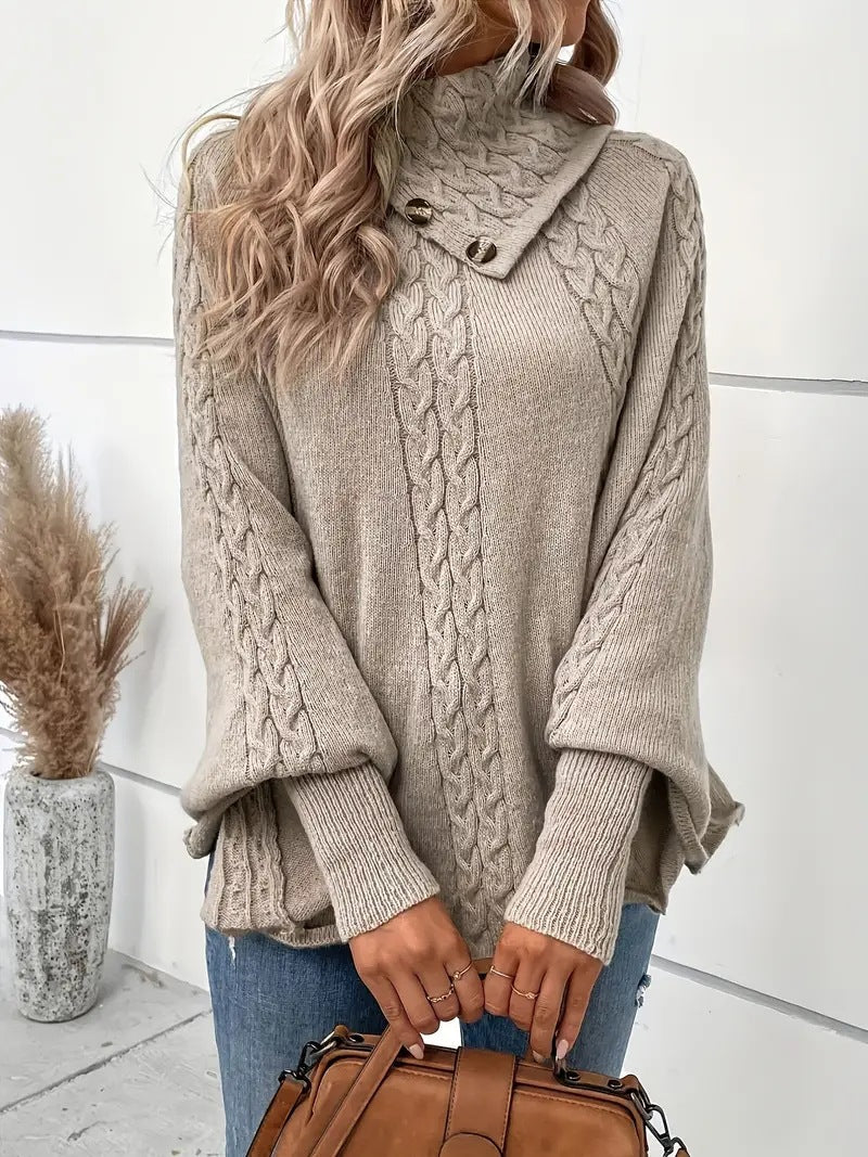 Campbell™ | Cozy Knit Button Sweater