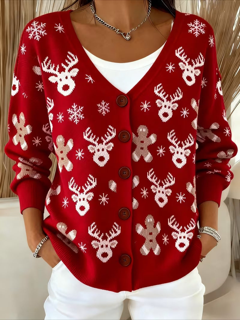 Campbell™ | Reindeer Fair Isle Cardigan