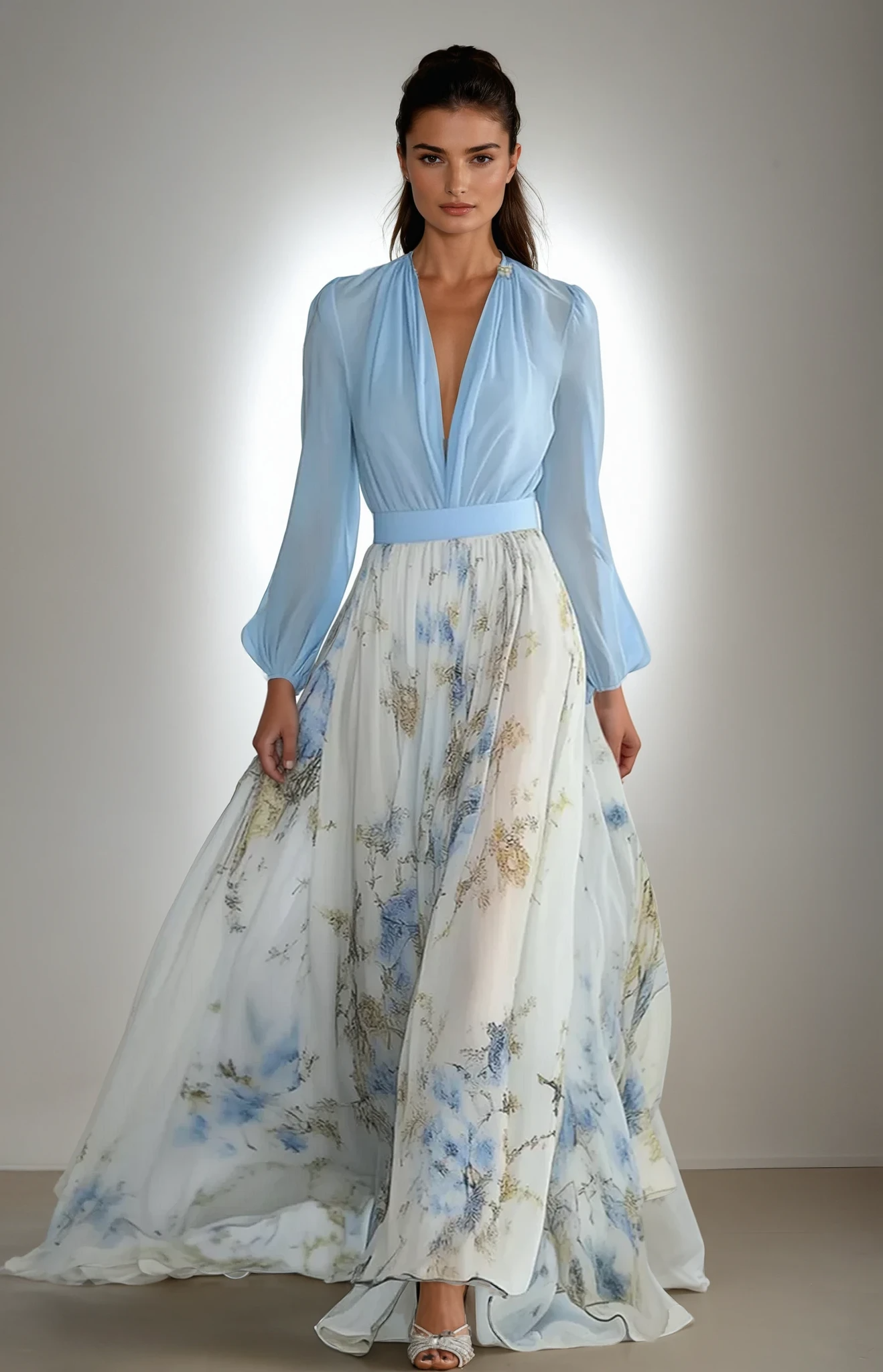 Clara | Stunning Floral Print Maxi Dress 