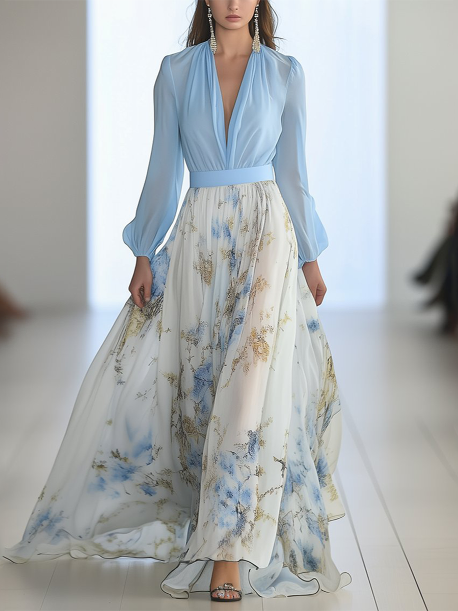 Clara | Stunning Floral Print Maxi Dress 