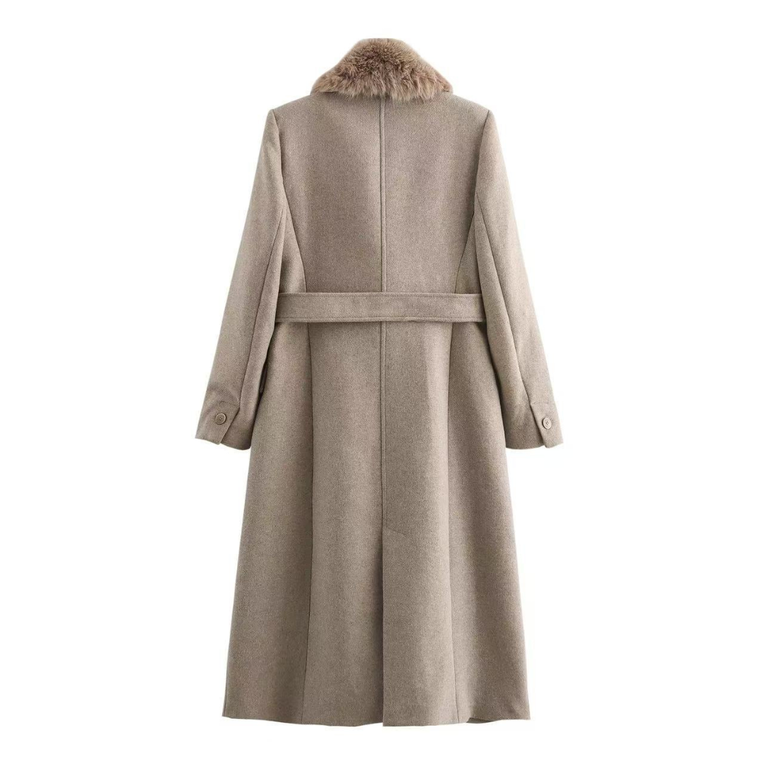 Campbell™ | Vienna Faux Fur Collar Coat