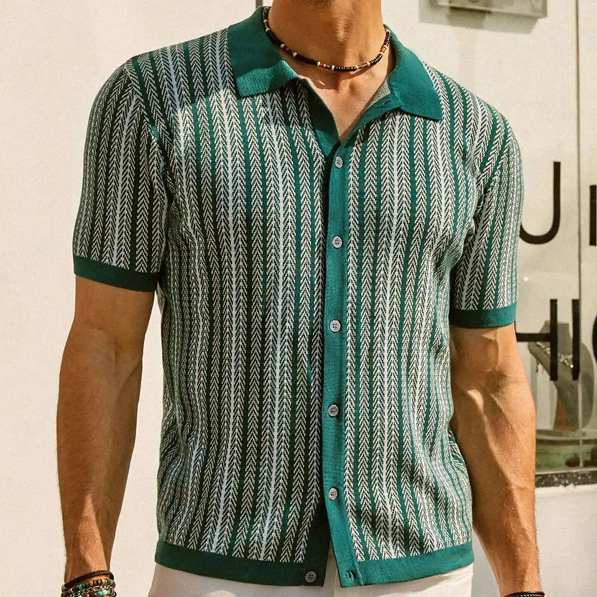 Laccio™ - KNITTED SHIRT WITH A CONTEMPORARY FIT