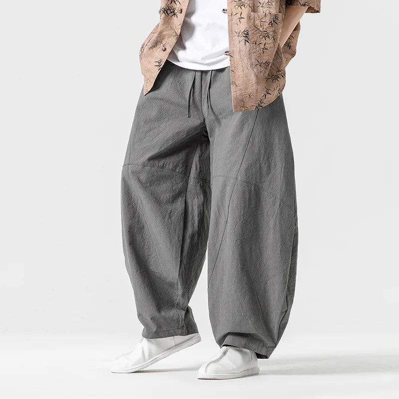 Tessuto™ - OVERSIZED COTTON TROUSERS WITH RELAXED FIT
