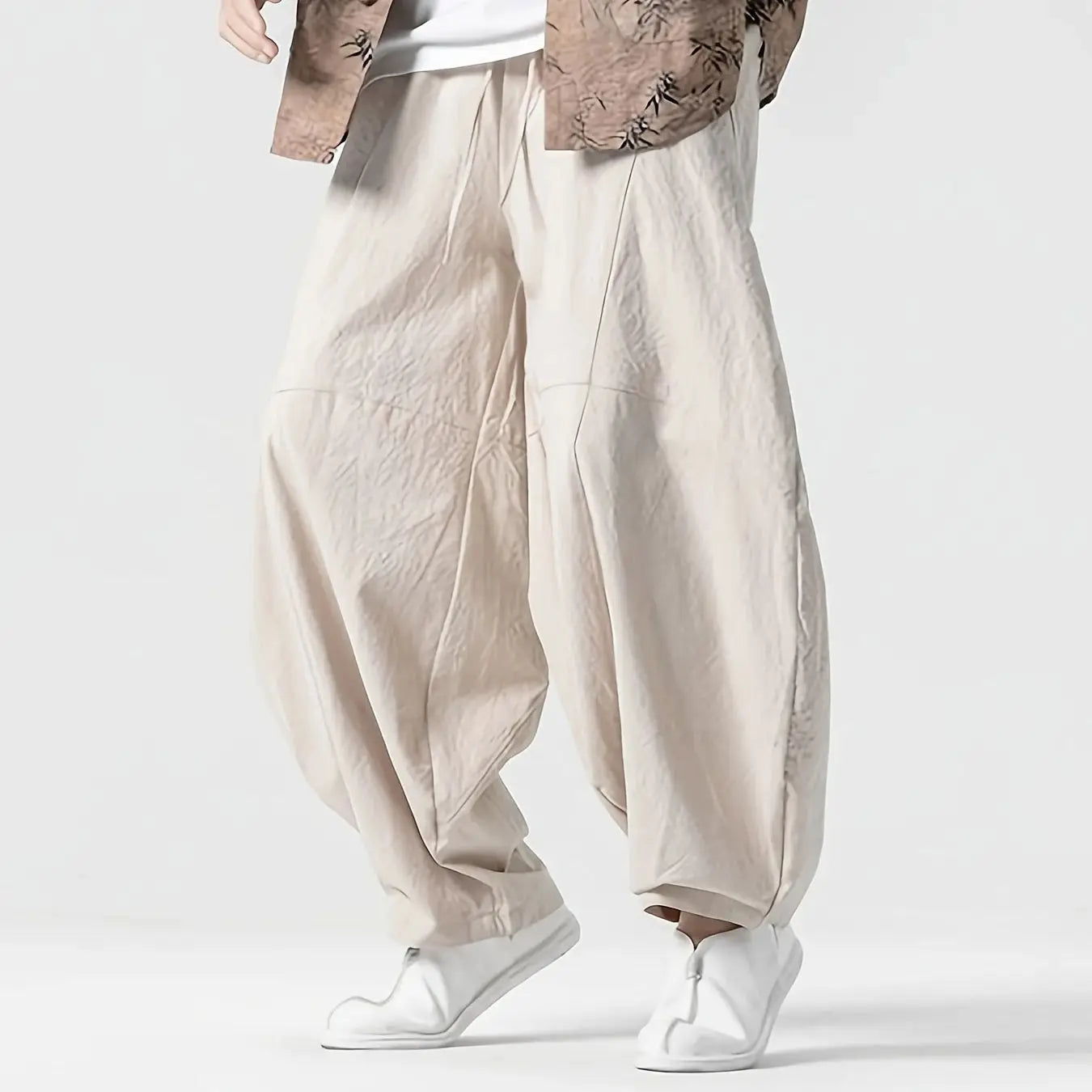 Tessuto™ - OVERSIZED COTTON TROUSERS WITH RELAXED FIT
