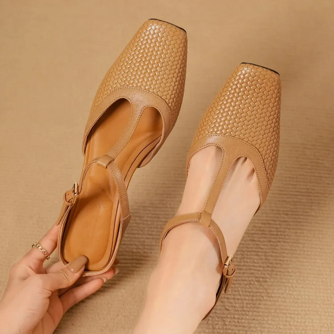 Sophia Leather Mules 