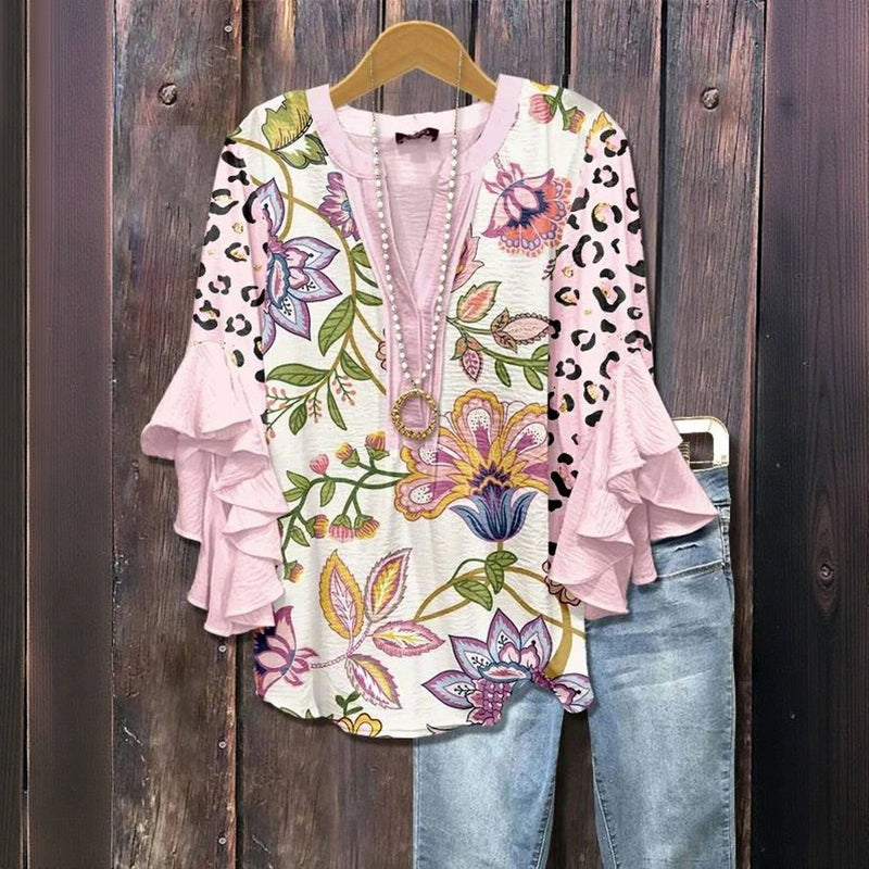 Narma™ - VINTAGE FLORAL PRINT BLOUSE