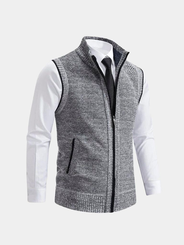 Elegant Gilet with Full Zip - Viretti