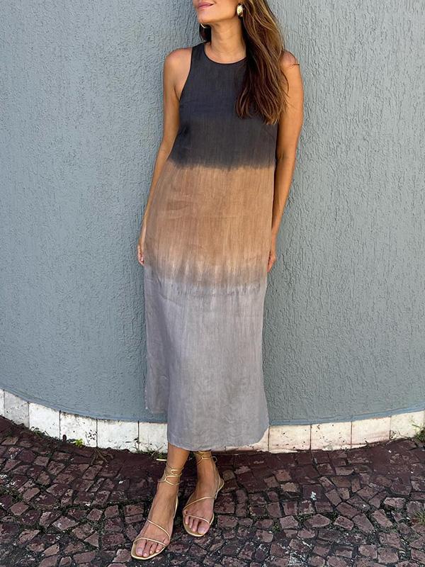 MAYA | SUNSET OMBRÉ MAXI DRESS 