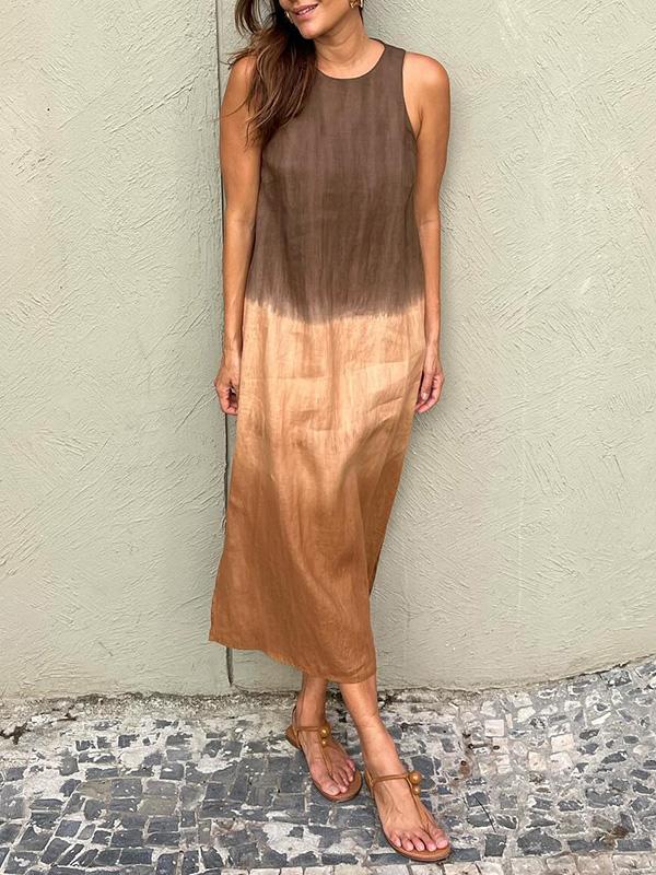 MAYA | SUNSET OMBRÉ MAXI DRESS 